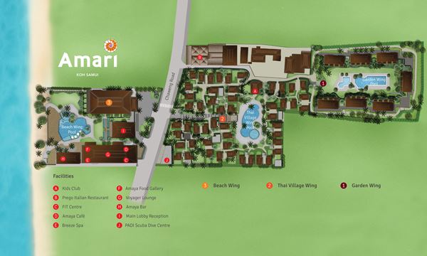 Resort Map - Амари Кох Самуи