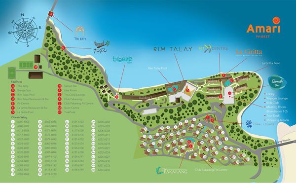 Resort Map - Амари Пхукет