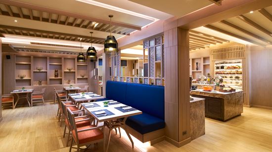 Indoor seating at Amaya Food Gallery